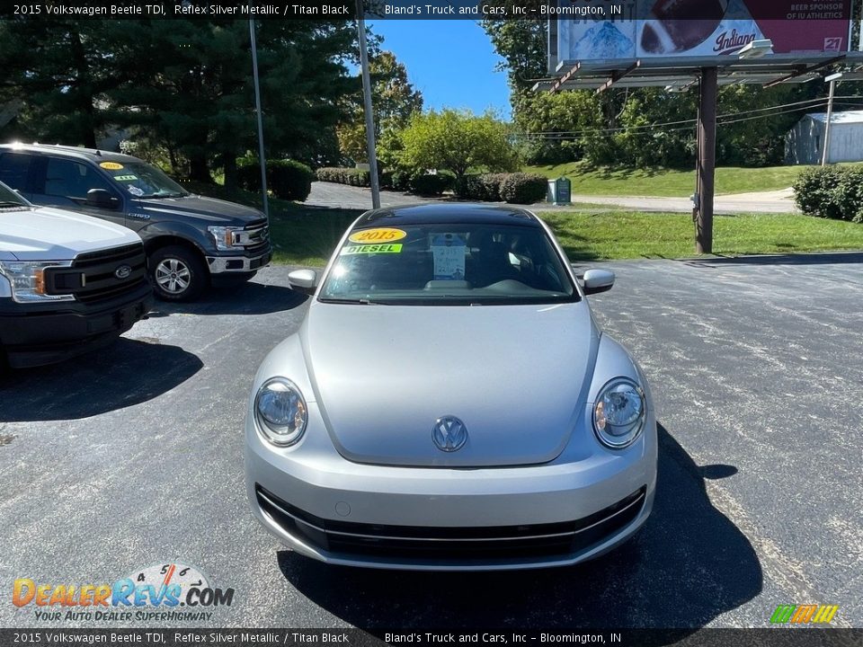 2015 Volkswagen Beetle TDI Reflex Silver Metallic / Titan Black Photo #9