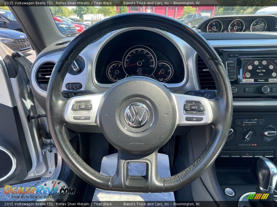 2015 Volkswagen Beetle TDI Reflex Silver Metallic / Titan Black Photo #18