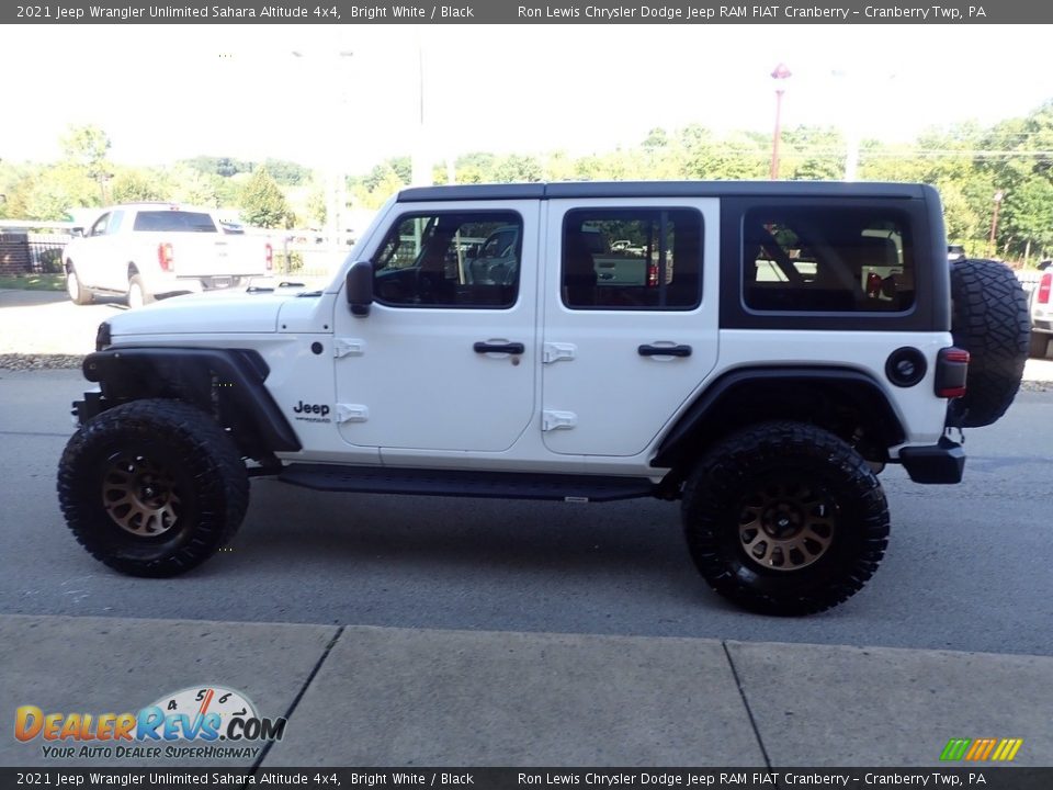 2021 Jeep Wrangler Unlimited Sahara Altitude 4x4 Bright White / Black Photo #5