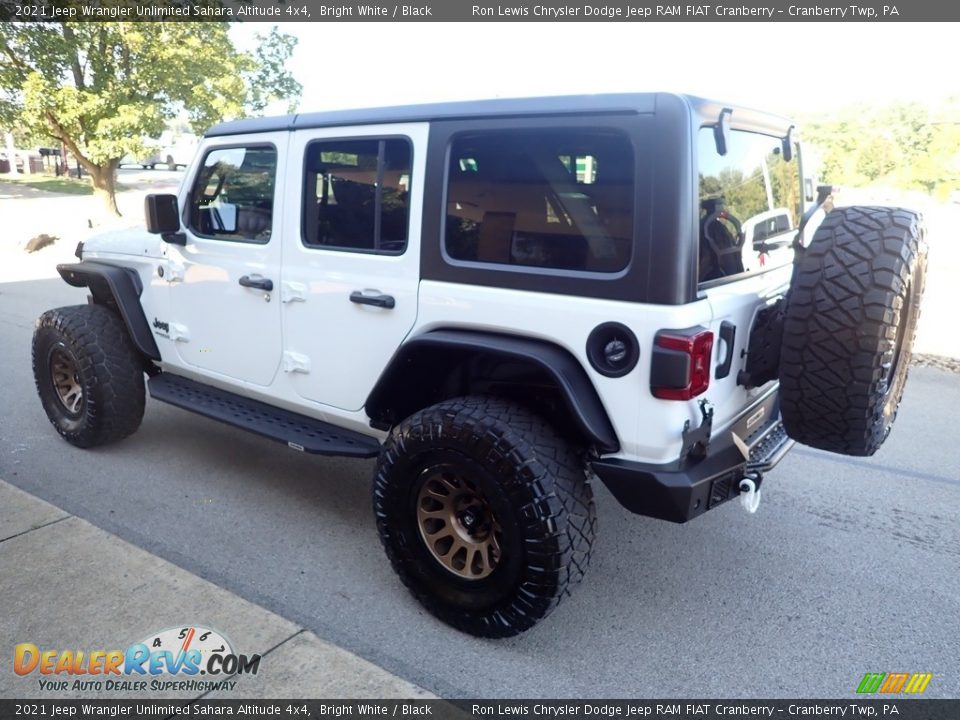 2021 Jeep Wrangler Unlimited Sahara Altitude 4x4 Bright White / Black Photo #6