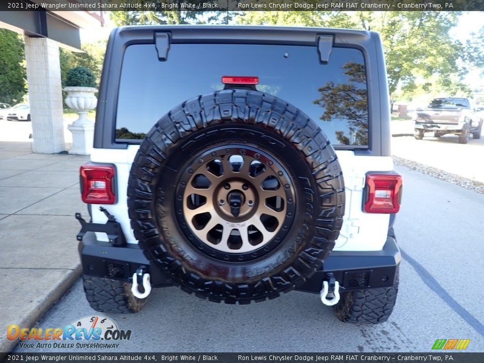 2021 Jeep Wrangler Unlimited Sahara Altitude 4x4 Bright White / Black Photo #7