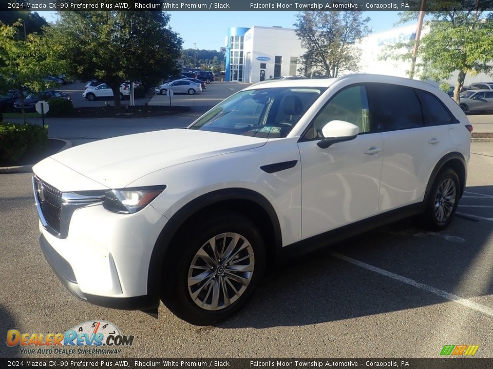 2024 Mazda CX-90 Preferred Plus AWD Rhodium White Premium / Black Photo #4