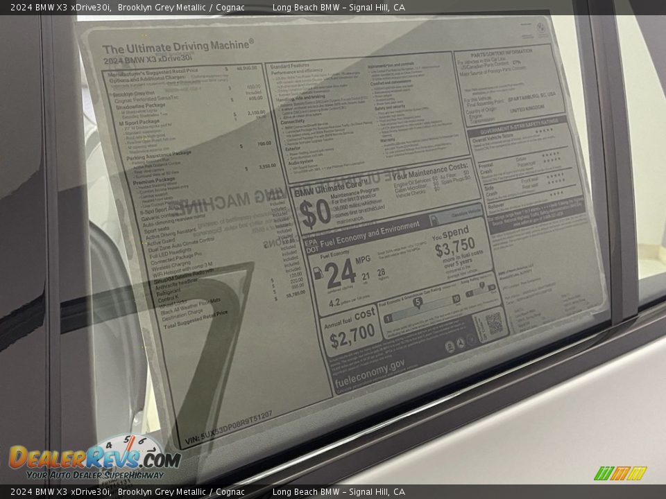 2024 BMW X3 xDrive30i Window Sticker Photo #25