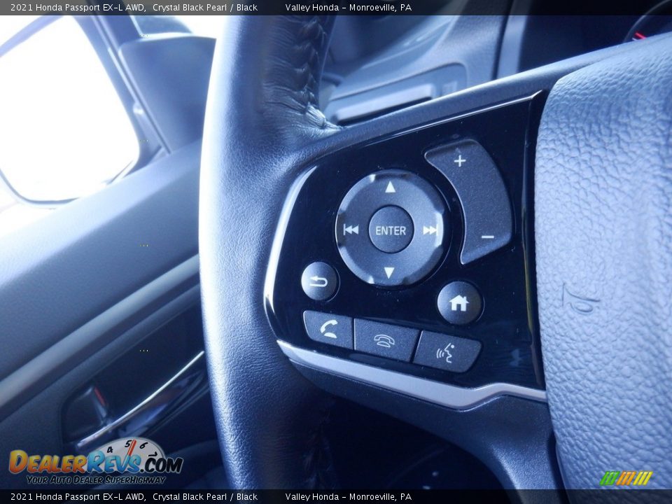 2021 Honda Passport EX-L AWD Crystal Black Pearl / Black Photo #26