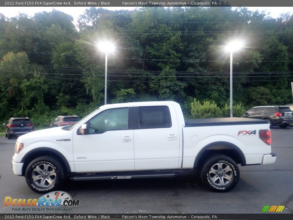 2012 Ford F150 FX4 SuperCrew 4x4 Oxford White / Black Photo #5