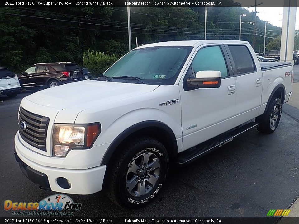 2012 Ford F150 FX4 SuperCrew 4x4 Oxford White / Black Photo #6