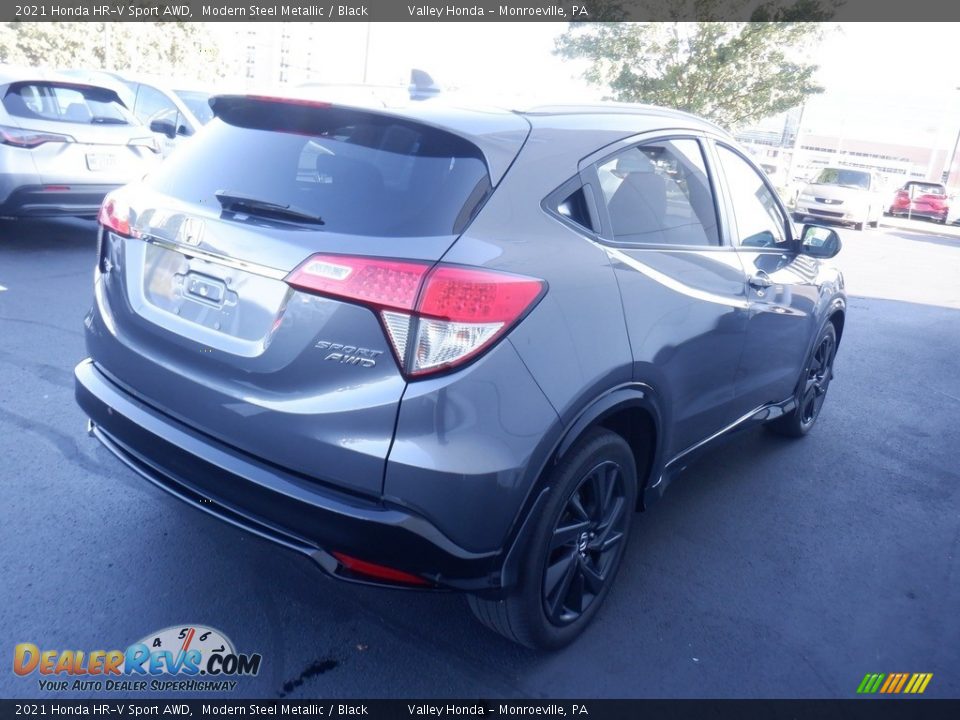 2021 Honda HR-V Sport AWD Modern Steel Metallic / Black Photo #5