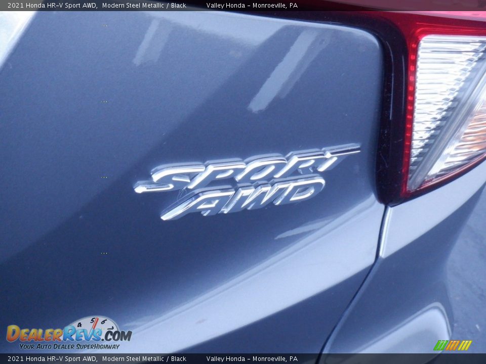 2021 Honda HR-V Sport AWD Modern Steel Metallic / Black Photo #6