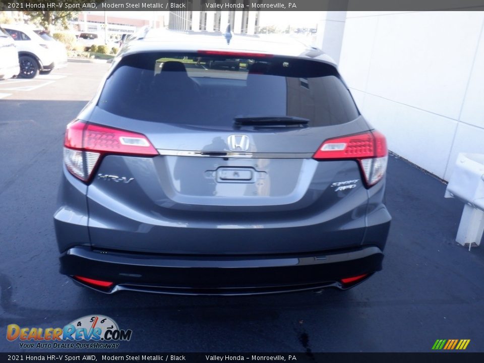 2021 Honda HR-V Sport AWD Modern Steel Metallic / Black Photo #7