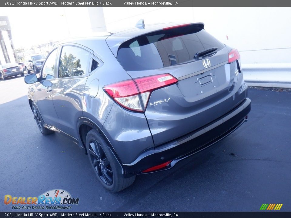 2021 Honda HR-V Sport AWD Modern Steel Metallic / Black Photo #8