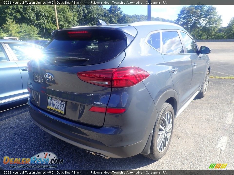 2021 Hyundai Tucson Limited AWD Dusk Blue / Black Photo #4