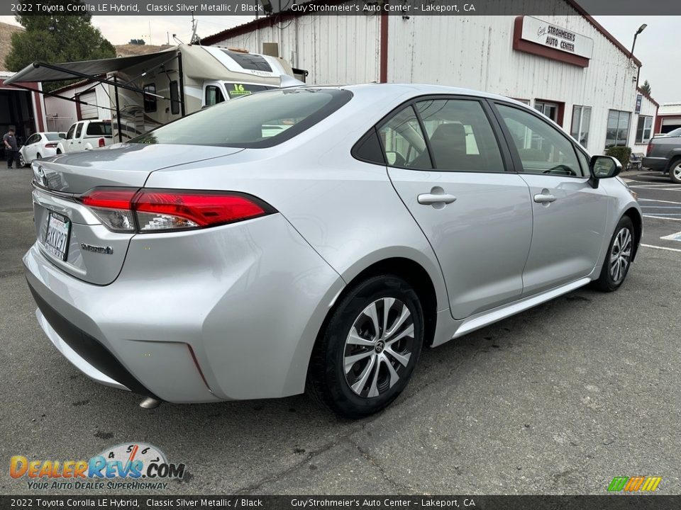 2022 Toyota Corolla LE Hybrid Classic Silver Metallic / Black Photo #6