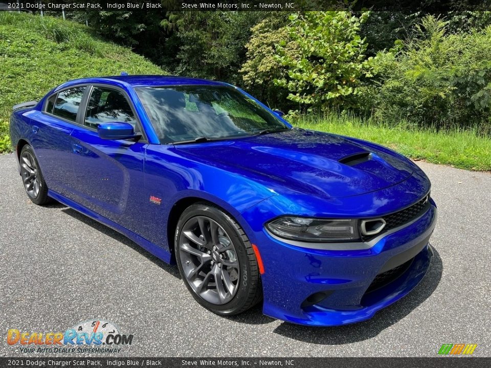 2021 Dodge Charger Scat Pack Indigo Blue / Black Photo #5