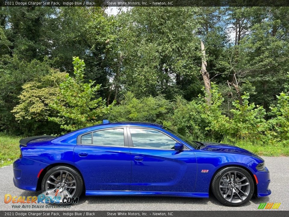 2021 Dodge Charger Scat Pack Indigo Blue / Black Photo #6