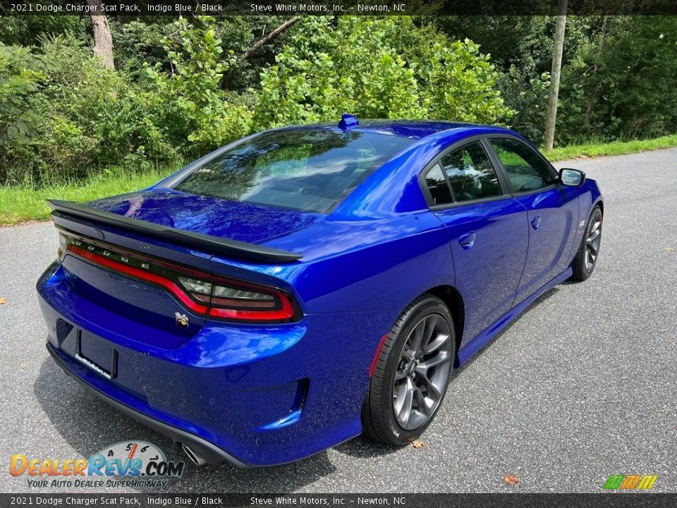 2021 Dodge Charger Scat Pack Indigo Blue / Black Photo #7