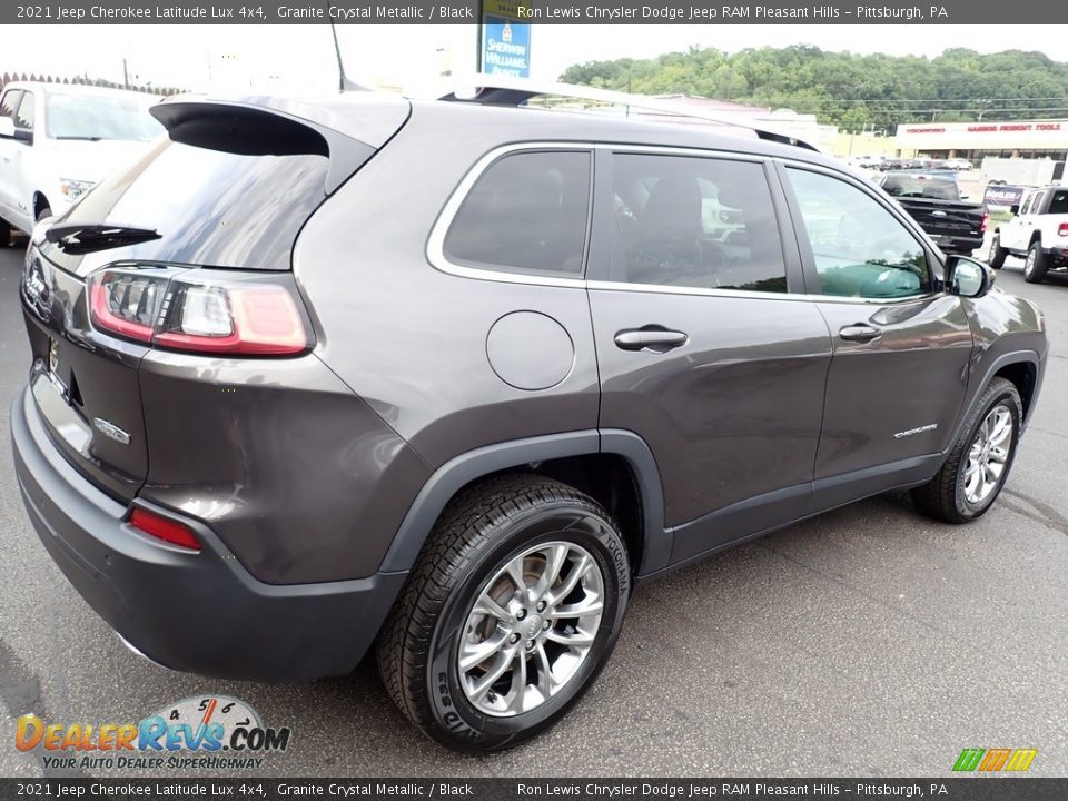 2021 Jeep Cherokee Latitude Lux 4x4 Granite Crystal Metallic / Black Photo #6