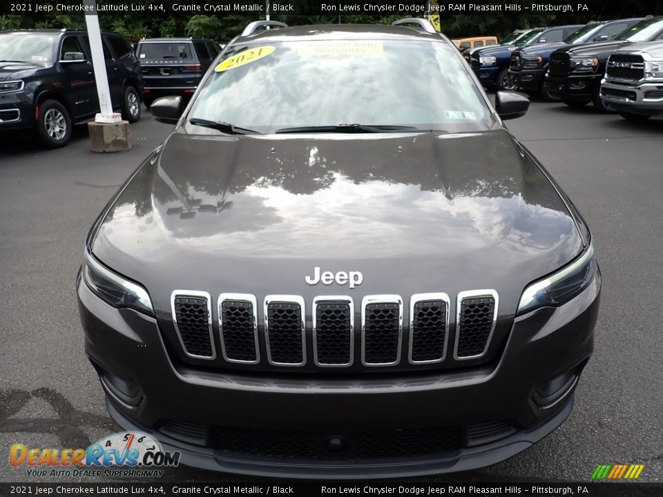 2021 Jeep Cherokee Latitude Lux 4x4 Granite Crystal Metallic / Black Photo #9