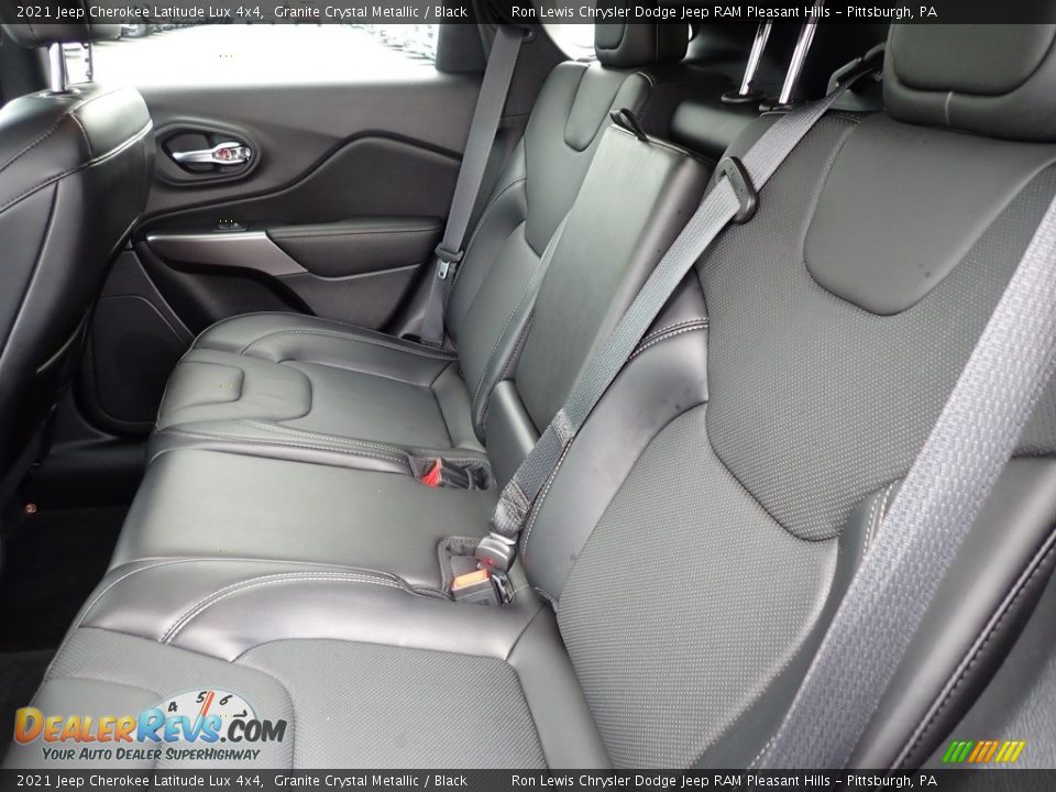Rear Seat of 2021 Jeep Cherokee Latitude Lux 4x4 Photo #12