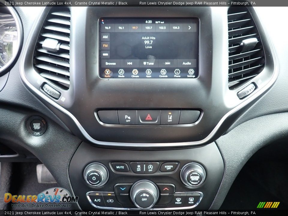 Controls of 2021 Jeep Cherokee Latitude Lux 4x4 Photo #19