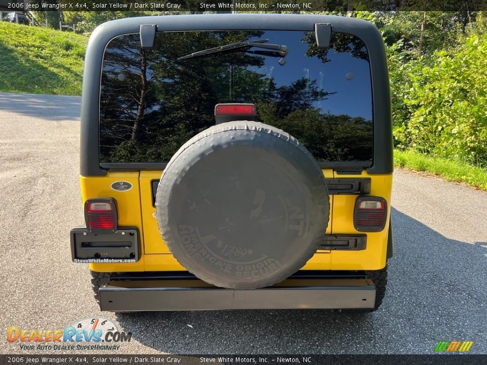 2006 Jeep Wrangler X 4x4 Solar Yellow / Dark Slate Gray Photo #7