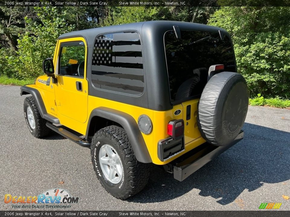 2006 Jeep Wrangler X 4x4 Solar Yellow / Dark Slate Gray Photo #8