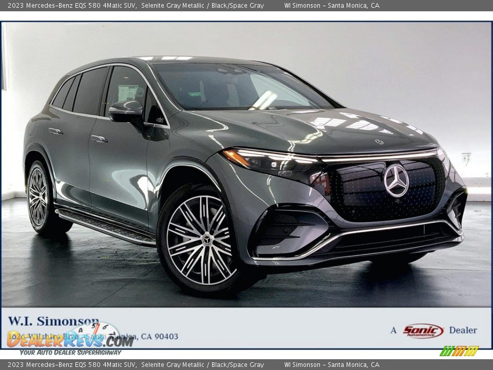 2023 Mercedes-Benz EQS 580 4Matic SUV Selenite Gray Metallic / Black/Space Gray Photo #1