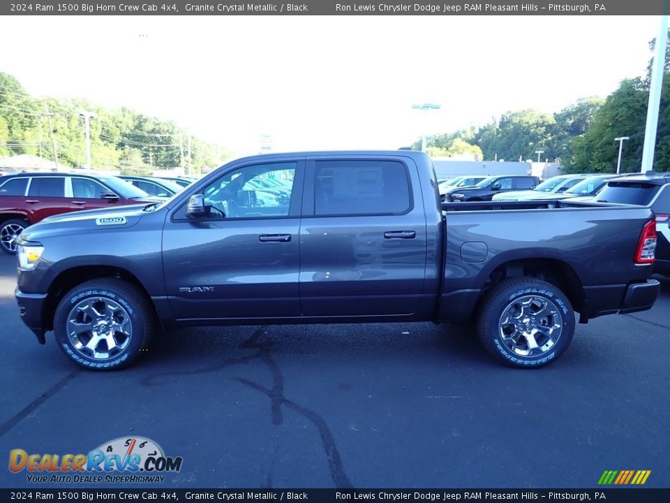 2024 Ram 1500 Big Horn Crew Cab 4x4 Granite Crystal Metallic / Black Photo #2