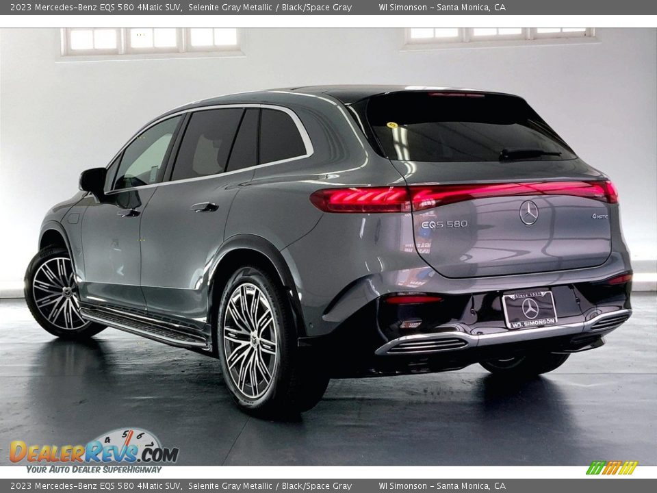 2023 Mercedes-Benz EQS 580 4Matic SUV Selenite Gray Metallic / Black/Space Gray Photo #2