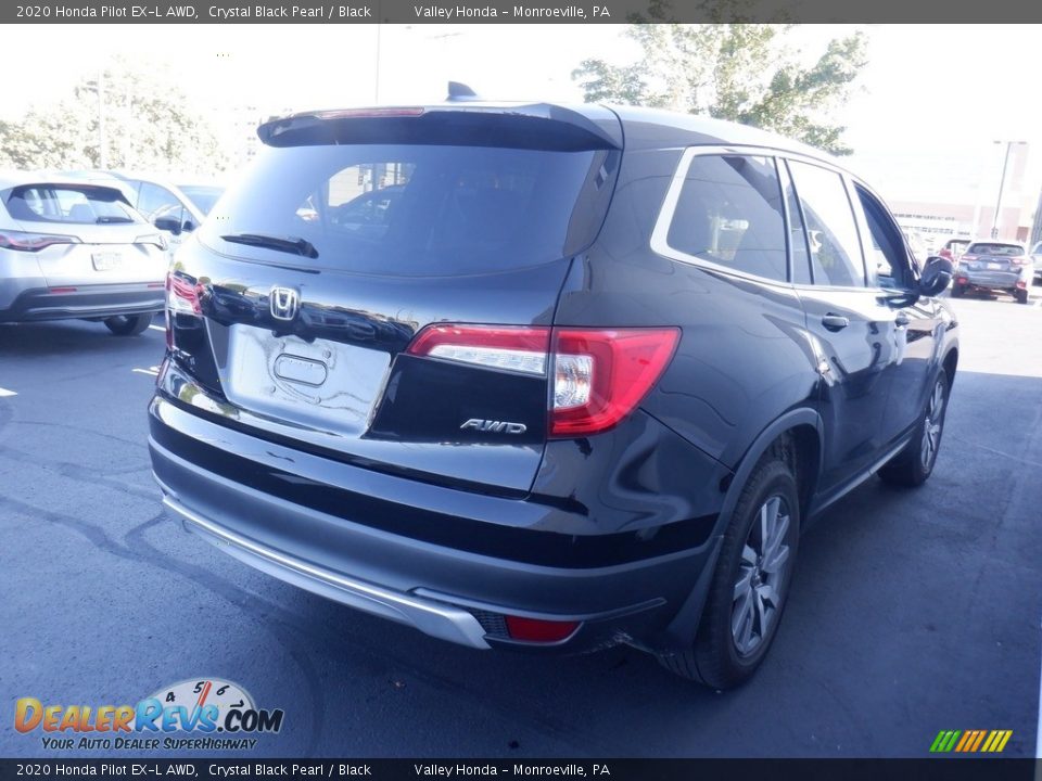 2020 Honda Pilot EX-L AWD Crystal Black Pearl / Black Photo #5
