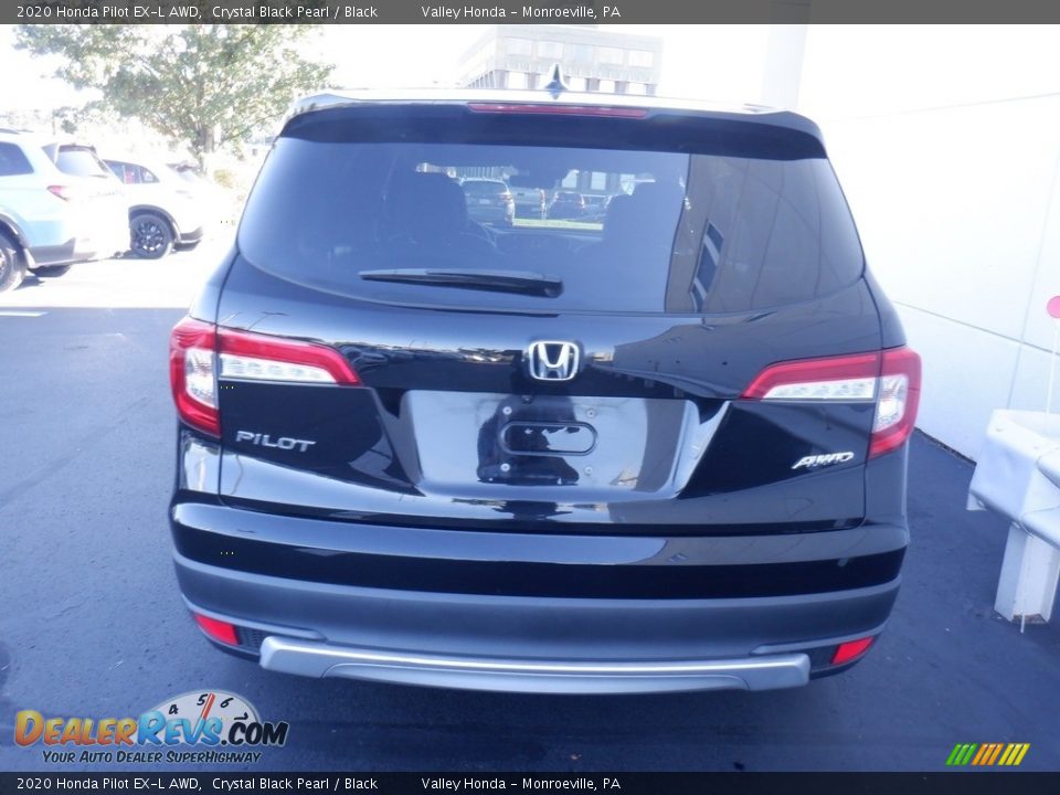 2020 Honda Pilot EX-L AWD Crystal Black Pearl / Black Photo #6