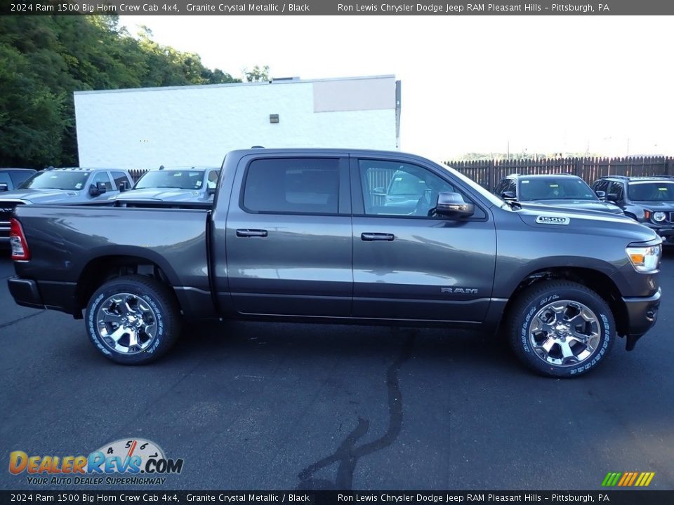 2024 Ram 1500 Big Horn Crew Cab 4x4 Granite Crystal Metallic / Black Photo #8