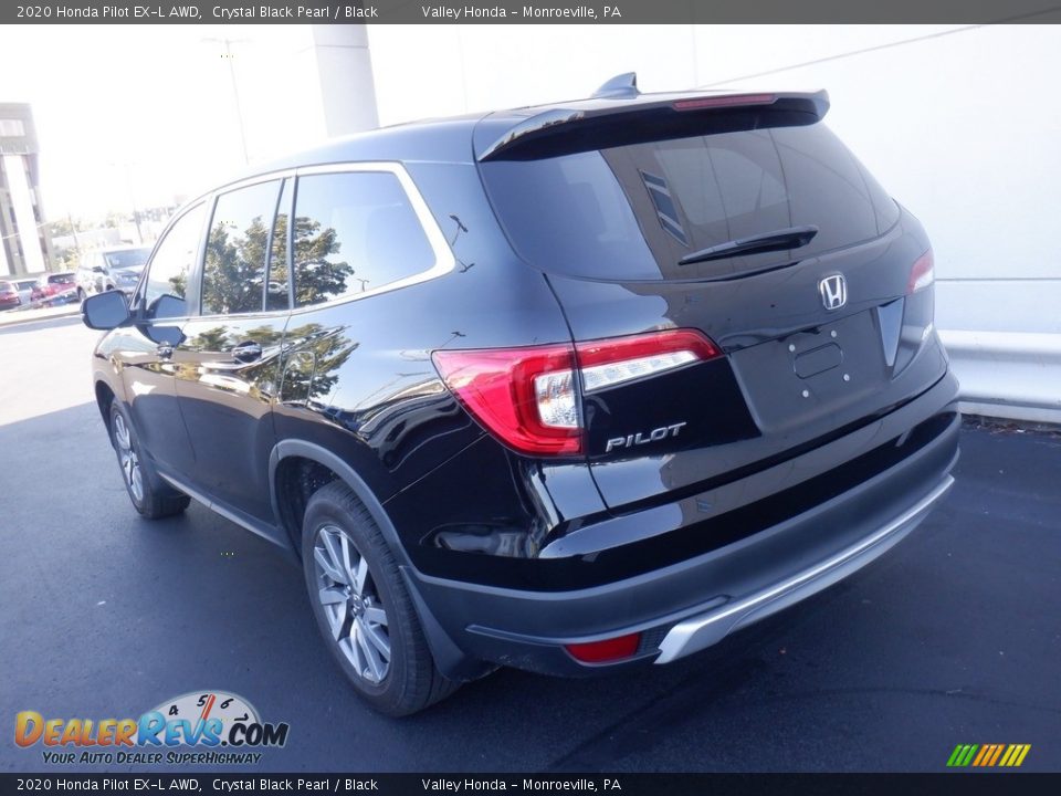 2020 Honda Pilot EX-L AWD Crystal Black Pearl / Black Photo #8