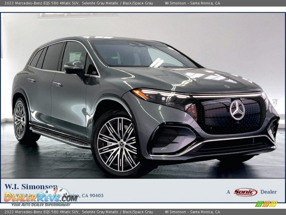 2023 Mercedes-Benz EQS 580 4Matic SUV Selenite Gray Metallic / Black/Space Gray Photo #1