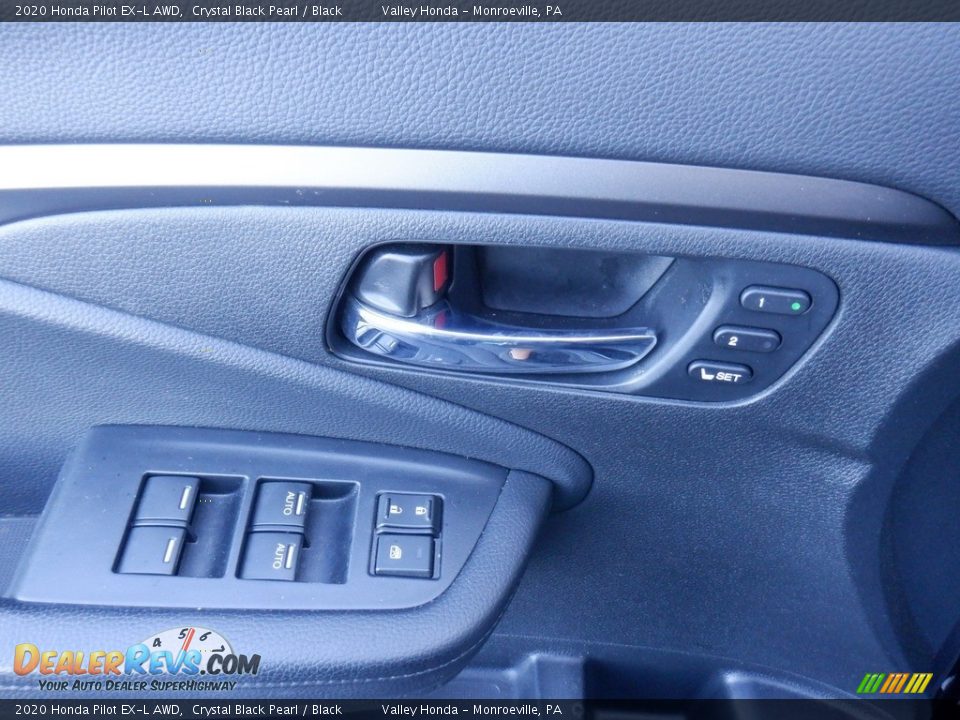 2020 Honda Pilot EX-L AWD Crystal Black Pearl / Black Photo #12