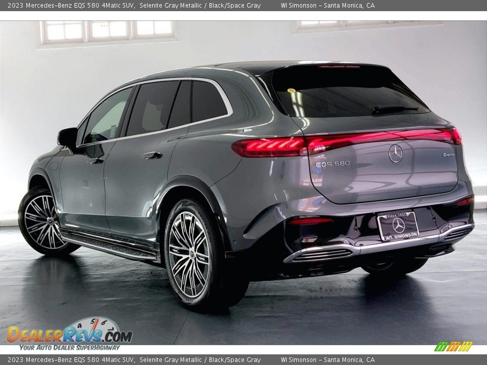 2023 Mercedes-Benz EQS 580 4Matic SUV Selenite Gray Metallic / Black/Space Gray Photo #2