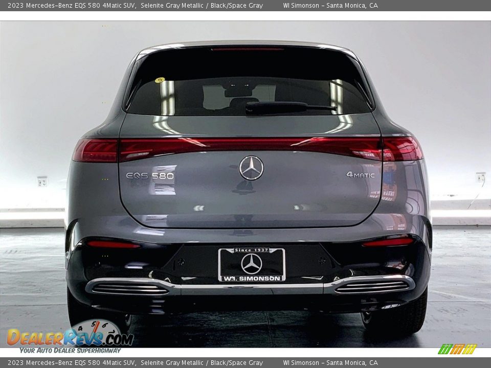 2023 Mercedes-Benz EQS 580 4Matic SUV Selenite Gray Metallic / Black/Space Gray Photo #3
