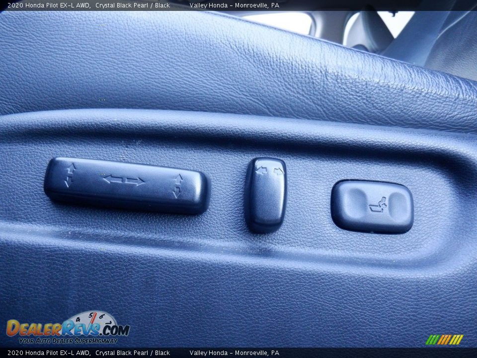 2020 Honda Pilot EX-L AWD Crystal Black Pearl / Black Photo #14