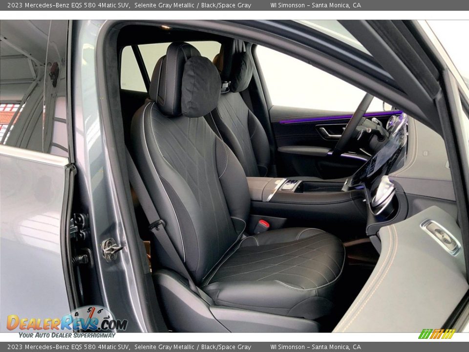 2023 Mercedes-Benz EQS 580 4Matic SUV Selenite Gray Metallic / Black/Space Gray Photo #5