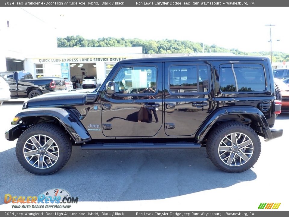 2024 Jeep Wrangler 4-Door High Altitude 4xe Hybrid Black / Black Photo #2