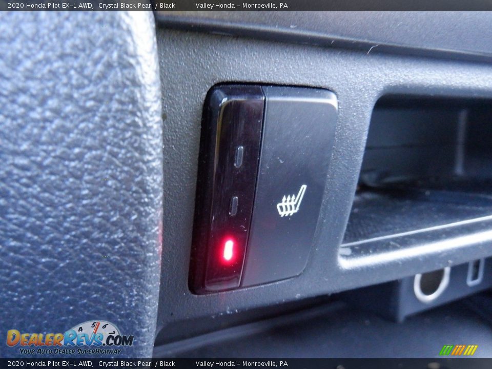 2020 Honda Pilot EX-L AWD Crystal Black Pearl / Black Photo #16