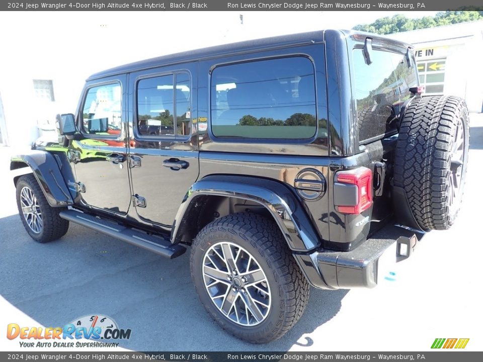 2024 Jeep Wrangler 4-Door High Altitude 4xe Hybrid Black / Black Photo #3