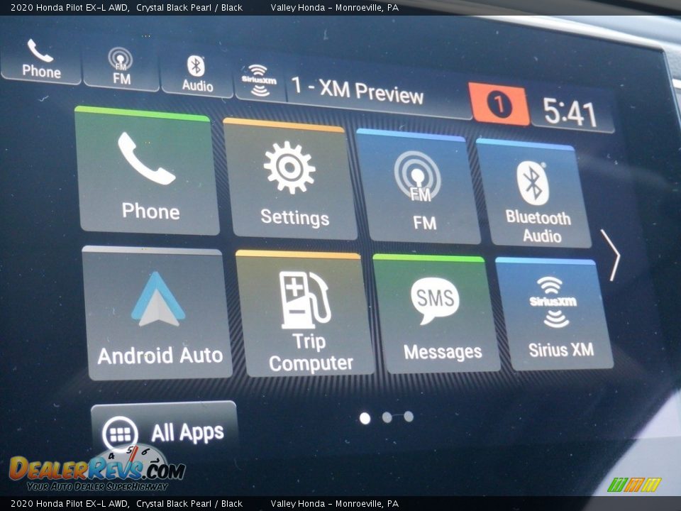 2020 Honda Pilot EX-L AWD Crystal Black Pearl / Black Photo #18