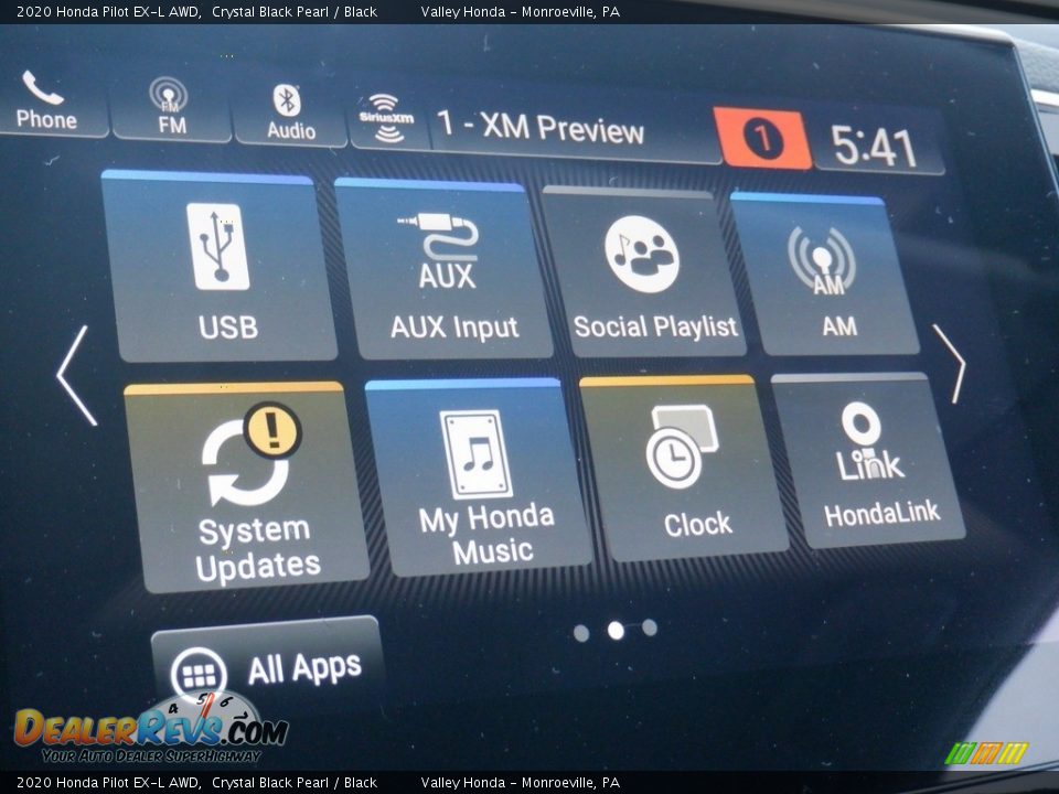 2020 Honda Pilot EX-L AWD Crystal Black Pearl / Black Photo #19