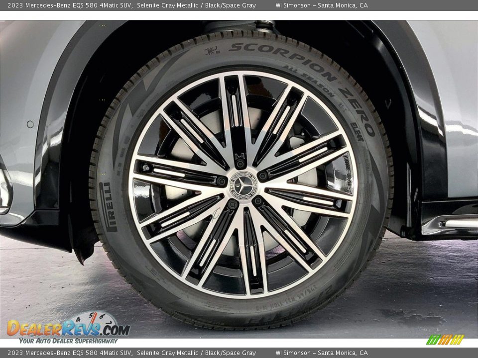2023 Mercedes-Benz EQS 580 4Matic SUV Selenite Gray Metallic / Black/Space Gray Photo #9