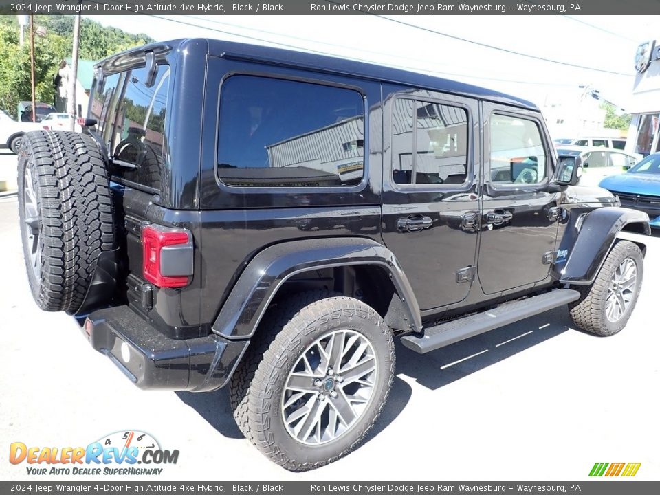 2024 Jeep Wrangler 4-Door High Altitude 4xe Hybrid Black / Black Photo #6