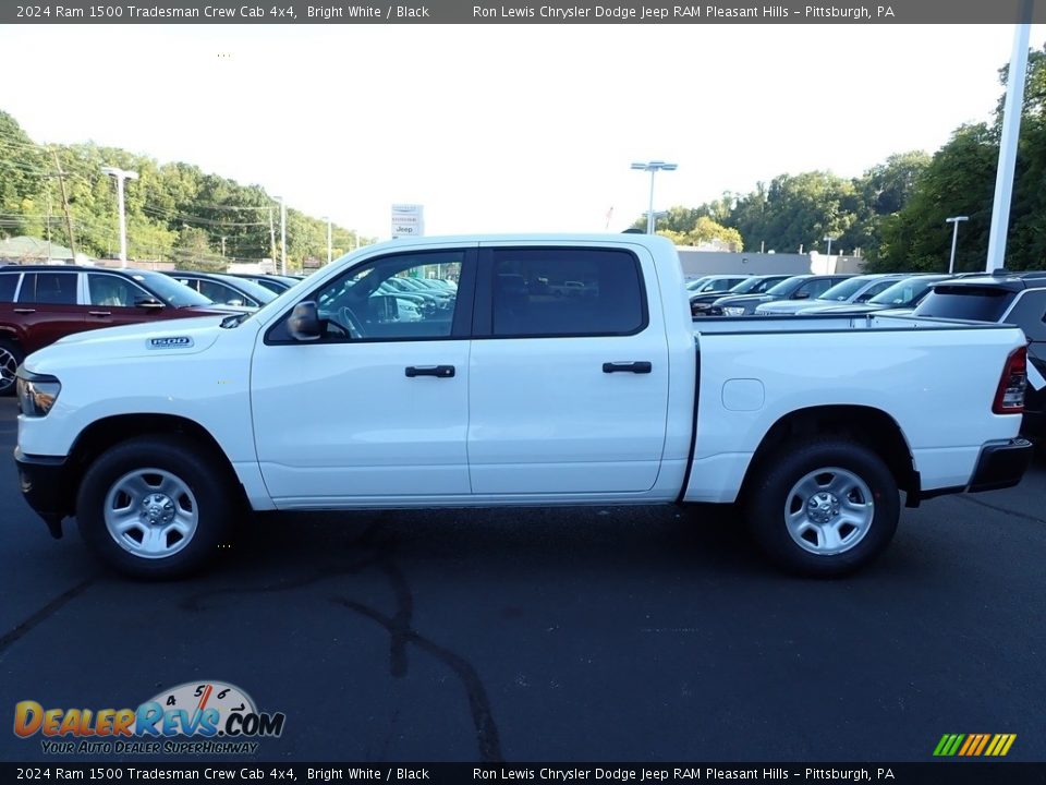 2024 Ram 1500 Tradesman Crew Cab 4x4 Bright White / Black Photo #2