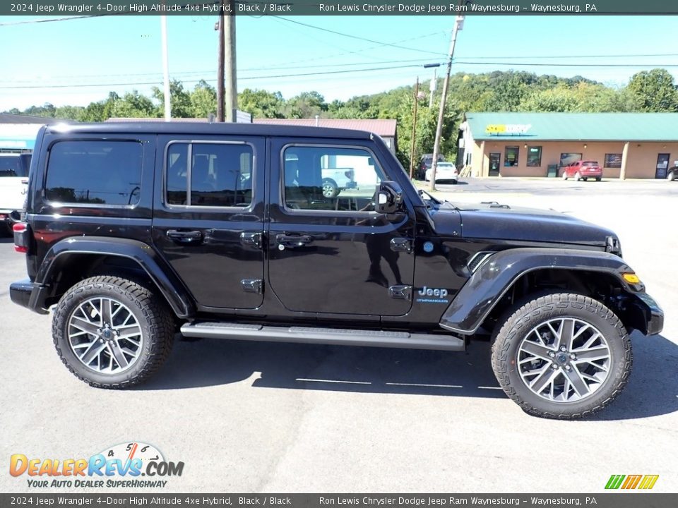 2024 Jeep Wrangler 4-Door High Altitude 4xe Hybrid Black / Black Photo #7