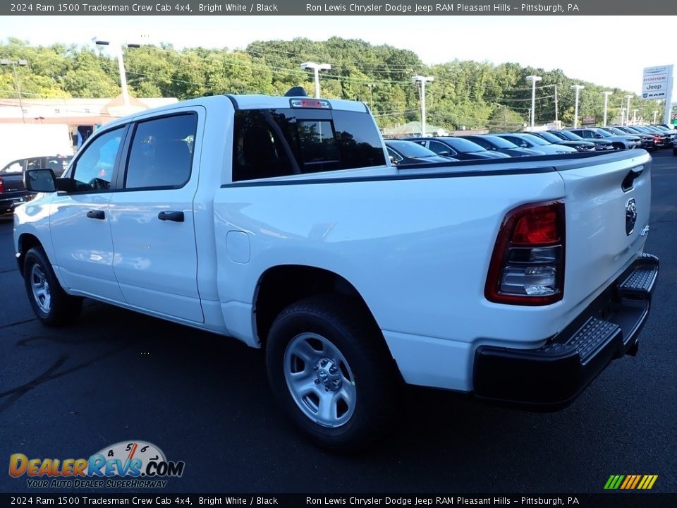 2024 Ram 1500 Tradesman Crew Cab 4x4 Bright White / Black Photo #3