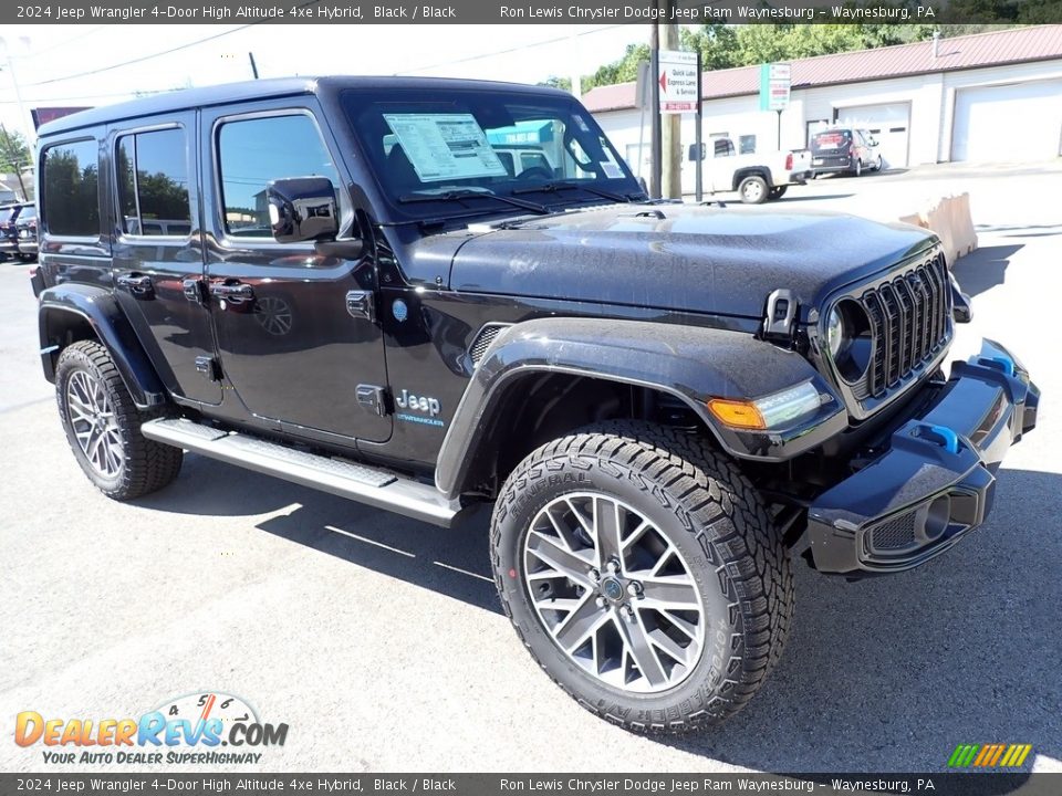 2024 Jeep Wrangler 4-Door High Altitude 4xe Hybrid Black / Black Photo #8