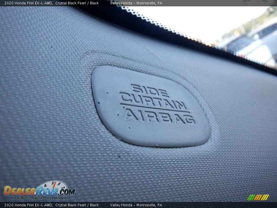 2020 Honda Pilot EX-L AWD Crystal Black Pearl / Black Photo #24